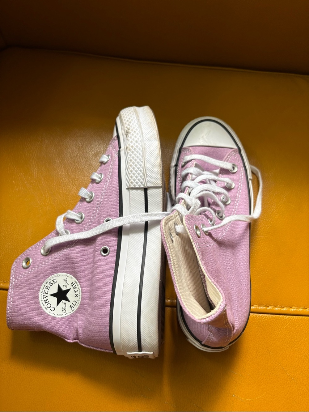 Converse High Top Sneakers - Light Pink Canvas